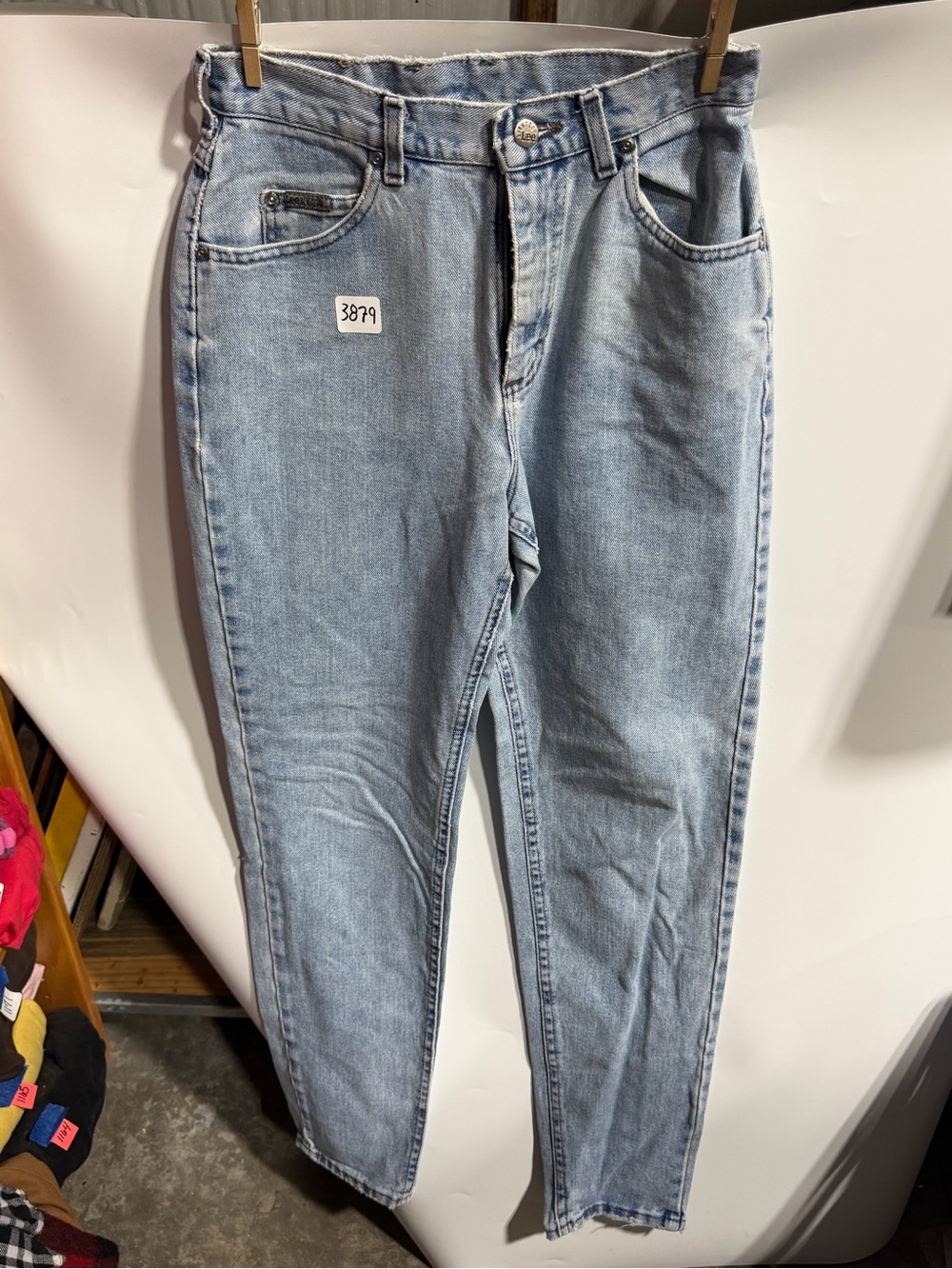 #3879-Light Blue Women’s High-Waist Jeans